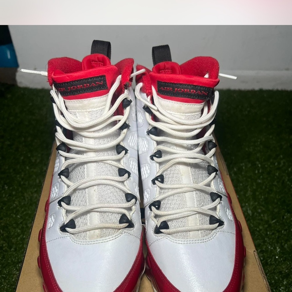 Jordan 9 Retro White Red Gym